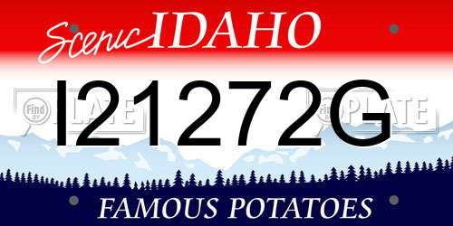 I21272G Idaho License Plate