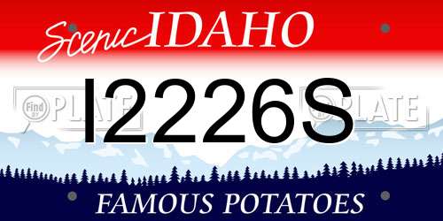 I2226S Idaho License Plate