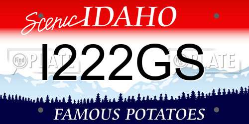 I222GS Idaho License Plate