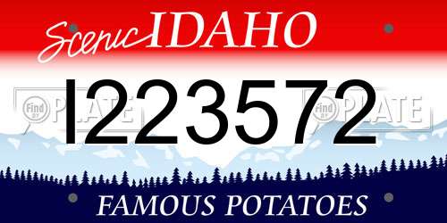 I223572 Idaho License Plate