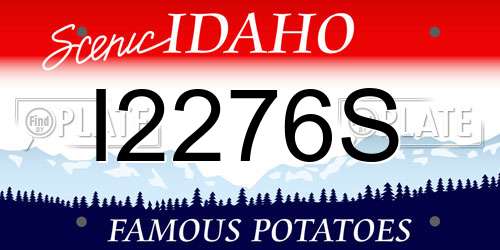 I2276S Idaho License Plate