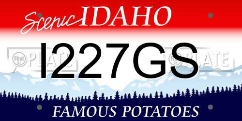 I227GS Idaho License Plate