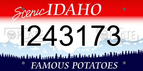 I243173 Idaho License Plate