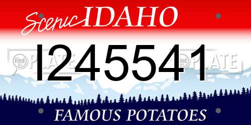 I245541 Idaho License Plate