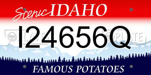I24656Q Idaho License Plate