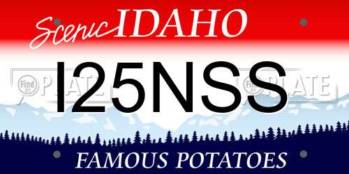 I25NSS Idaho License Plate