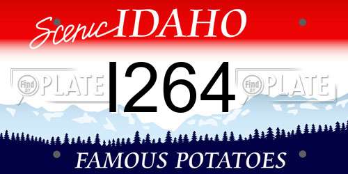 I264 Idaho License Plate