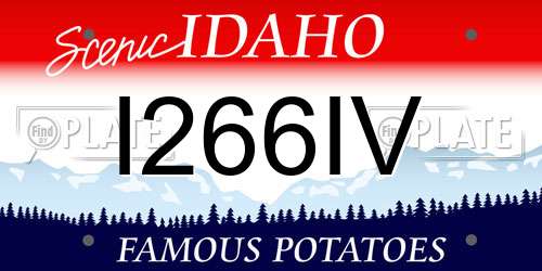 I266IV Idaho License Plate