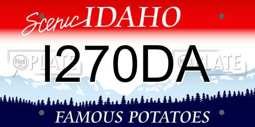 I270DA Idaho License Plate
