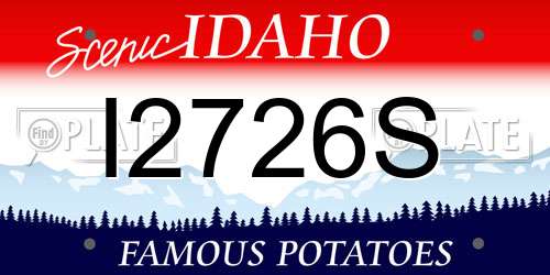 I2726S Idaho License Plate