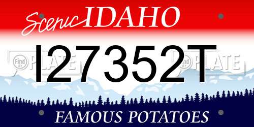 I27352T Idaho License Plate