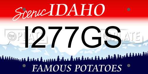 I277GS Idaho License Plate