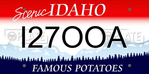 I27OOA Idaho License Plate