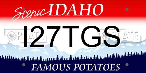 I27TGS Idaho License Plate