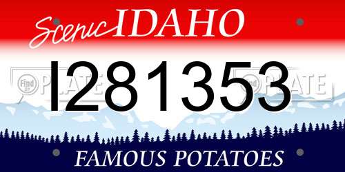 I281353 Idaho License Plate