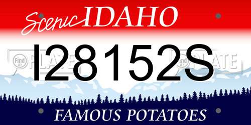 I28152S Idaho License Plate