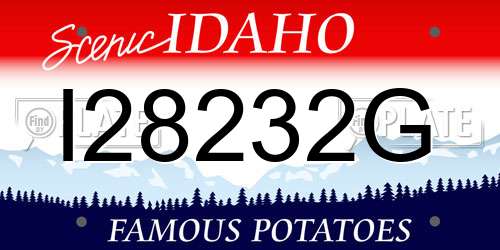 I28232G Idaho License Plate