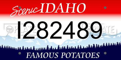 I282489 Idaho License Plate
