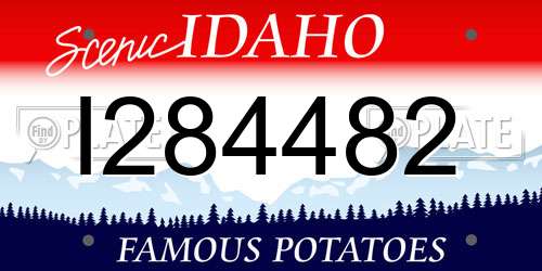 I284482 Idaho License Plate