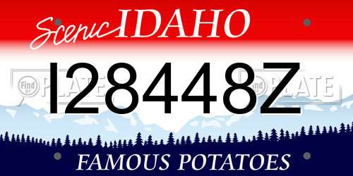I28448Z Idaho License Plate