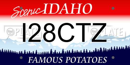I28CTZ Idaho License Plate