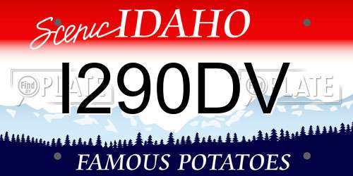 I290DV Idaho License Plate