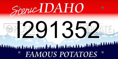 I291352 Idaho License Plate