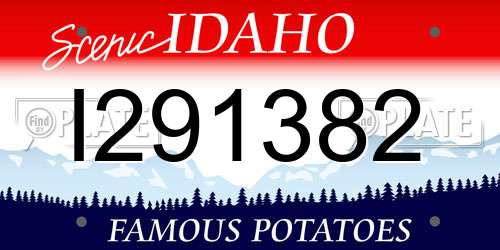 I291382 Idaho License Plate
