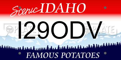 I29ODV Idaho License Plate
