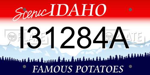 I31284A Idaho License Plate