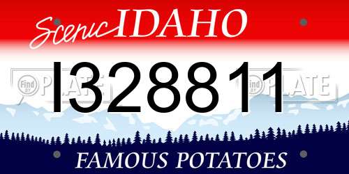 I328811 Idaho License Plate