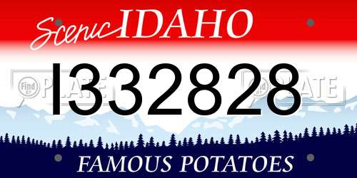 I332828 Idaho License Plate
