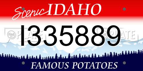 I335889 Idaho License Plate