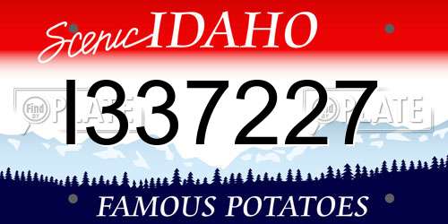 I337227 Idaho License Plate