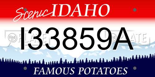 I33859A Idaho License Plate