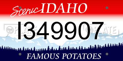 I349907 Idaho License Plate