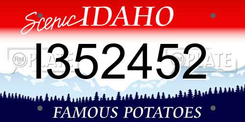 I352452 Idaho License Plate