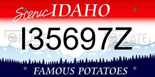 I35697Z Idaho License Plate
