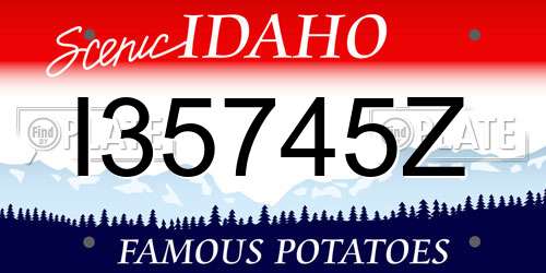 I35745Z Idaho License Plate