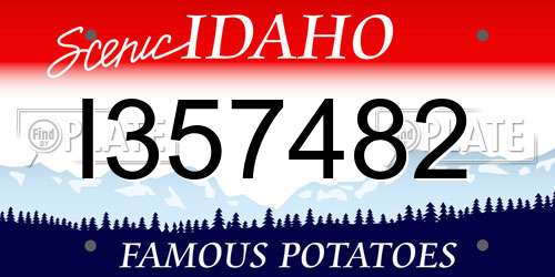 I357482 Idaho License Plate