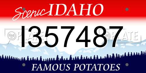 I357487 Idaho License Plate