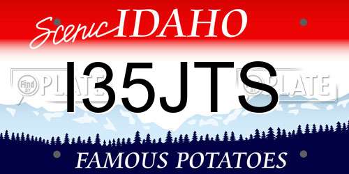 I35JTS Idaho License Plate
