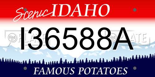 I36588A Idaho License Plate