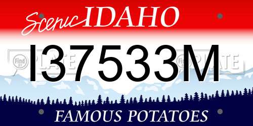I37533M Idaho License Plate