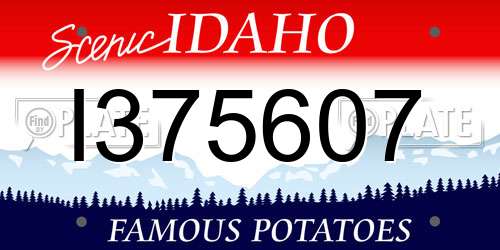 I375607 Idaho License Plate