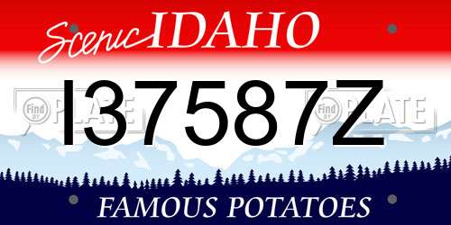 I37587Z Idaho License Plate