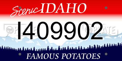 I409902 Idaho License Plate