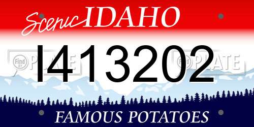 I413202 Idaho License Plate