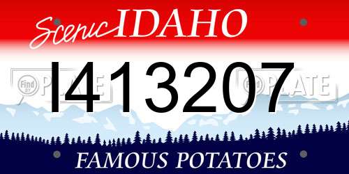 I413207 Idaho License Plate