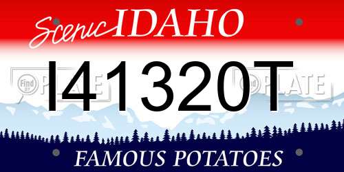 I41320T Idaho License Plate